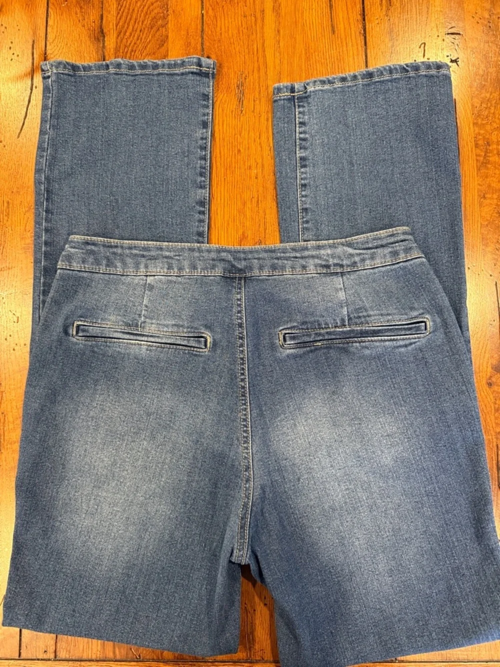 d. jeans Trouser Style Recycled Jeans Size 8 Soft Lived-In Denim